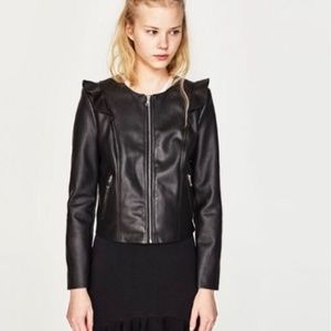 Zara leather jacket
